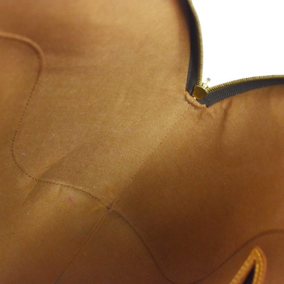 LOUIS VUITTON LV Logos Ellipse MM Hand Bag Monogram Leather Brown M51126 76YD171 - Picture 2 of 16